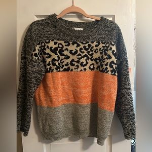 Buckle multi color/print sweater